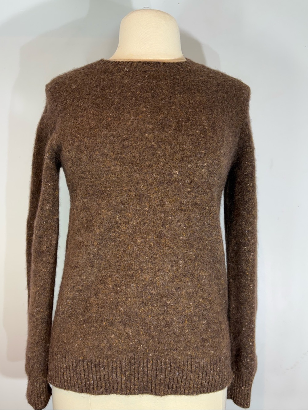A.P.C. Brown Wool Cashmere Sweater XL Runs Small